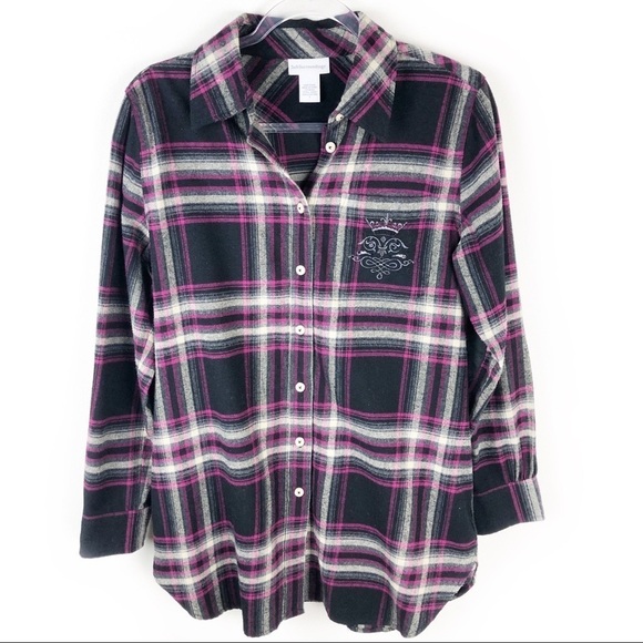 Soft Surroundings Tops - Soft Surroundings- Elbow Patch soft and thick plaid flannel size: S